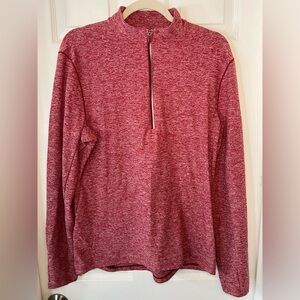 Lululemon Surge Warm‎ Half Zip Long Sleeve Pullover Men’s M  Heathered Dark Red
